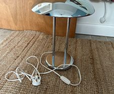 Ikea Vintage Chrome Mushroom Lamp - 1980's