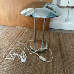 Ikea Vintage Chrome Mushroom Lamp - 1980's