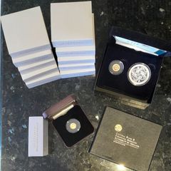 Gold and Silver Proof coins Ireland as one lot registered post included