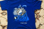 Girls boys T-shirt with the knight 7-8yo