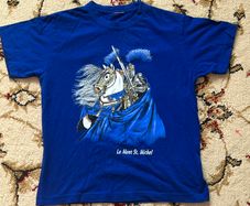 Girls boys T-shirt with the knight 7-8yo