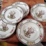 Vintage Copeland Spode Floral Plates & Bowls Set, 5 Pieces Image 2