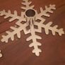 Metal snowflake candle sticks Image 3