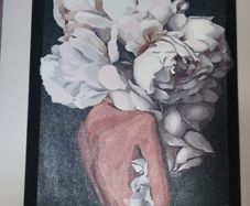 Hand painted by myself framed painting for sale