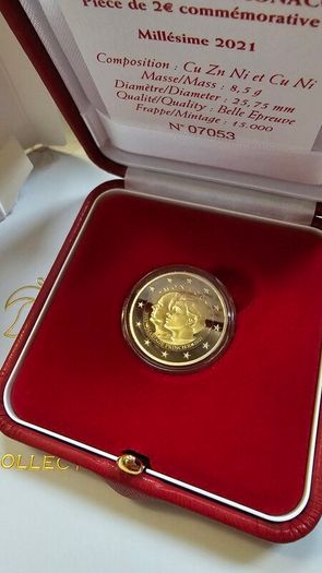 2021 Monaco Proof Marriage Prince Albert II