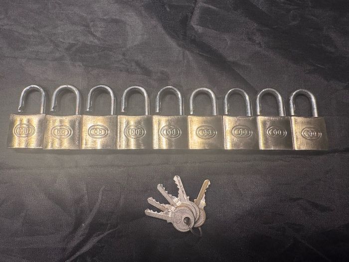 Padlocks on same Key x9