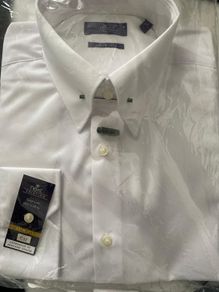 New Next Mens White Slimfit Shirt Size 16