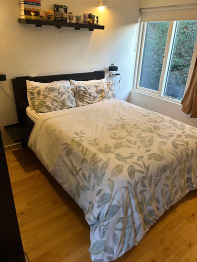IKEA MALM Double Bed with Orthopaedic Mattress