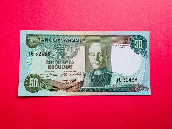 Angola   50. Escudos  1972  PICK 100. . ( uncirculated )