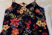 Dressy Floral Vest Top Size18 with fab back