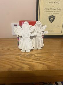 Hama Beads with two fairy shaped boards