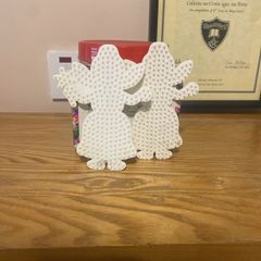 Hama Beads with two fairy shaped boards