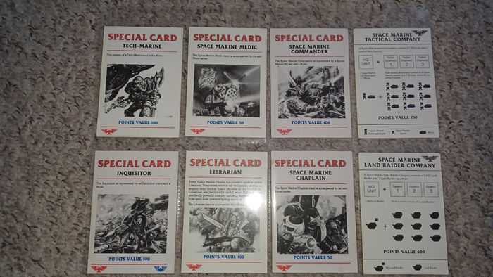 Warhammer Space Marine Cards Collection