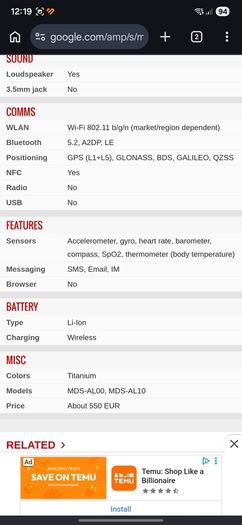 Huawei Watch 4 Pro Titanium