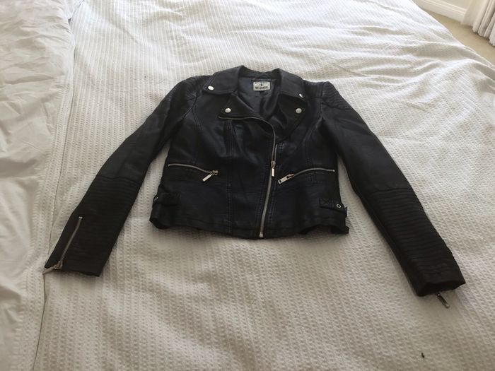 Faux leather jacket