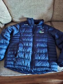 Virgjnia College School O'Neill's puffer jacket xs age 10/11