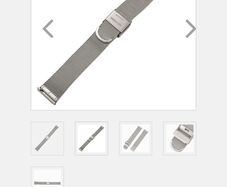 Islander watch 18mm straight link fine mesh steel bracelet