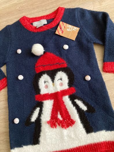 baby Christmas dress, 6-9m, new
