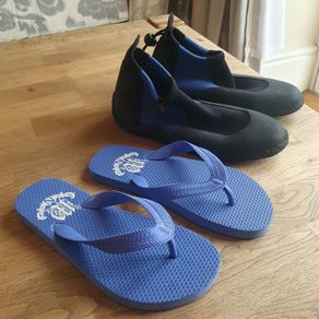 Boys New Flip Flop and Swim Shoes