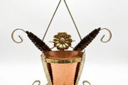 Vintage brass and copper  planter