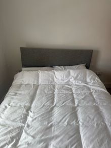 Kingsize bed and mattress