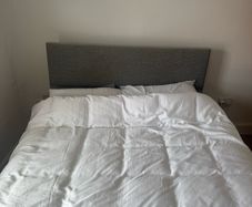 Kingsize bed and mattress