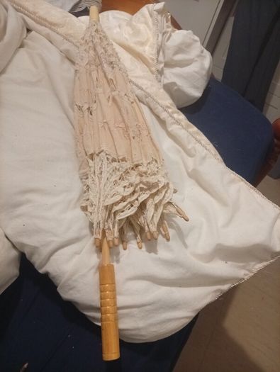 Vintage twin umbrellas