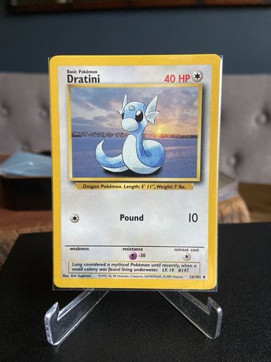 Pokemon Base set Dratini 26/102 Near Mint Condition