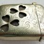 Vintage Silver Plated Vesta Case Matchsafe Irish Connemara Shamrock Lucky Image 7