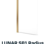 bath screen brushed brass
