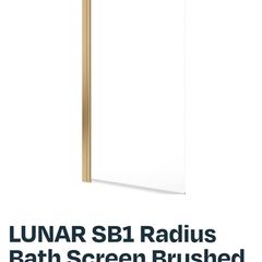 bath screen brushed brass