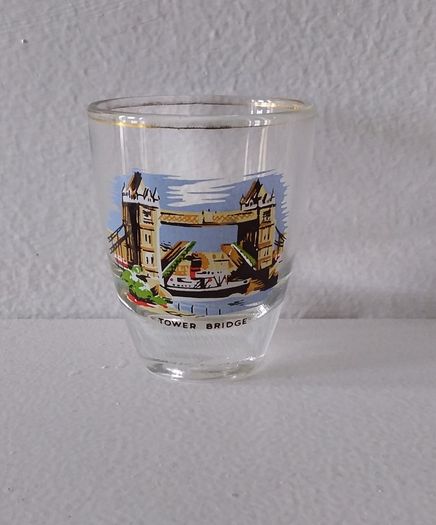 Vintage Souvenir Shot Glasses - Scenes of London - 1960s