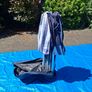 Blue Outdoor Popup Gazebo with 2 side panels Image 4