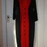 Evening Dress Gown Red & Black. Long and slender. Uk 12 Medium Excellent Condition Image 2