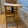 wooden high chair Image 2