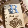 Beautiful Thank You Card for Teacher / Preschool Teacher Laser Made! 17x14cm Image 2