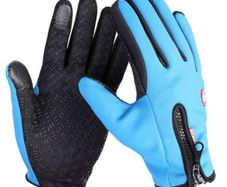 Thermal Cycling Gloves Waterproof Winter Gloves with Touchscreen | Size M