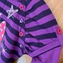 Disney Girl's Minnie Mouse Purple & Black Stripe Long Sleeve Top Image 8