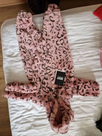 BNWT DKNY baby girl all in one pink snow suit