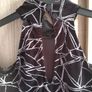 Evita Black Velvet look dress with Silver fits Xs s Image 6