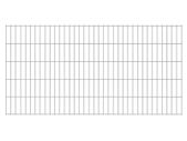 2D Garden Fence Panels 2.008x1.03 m 8 m (Total Length) Silver
