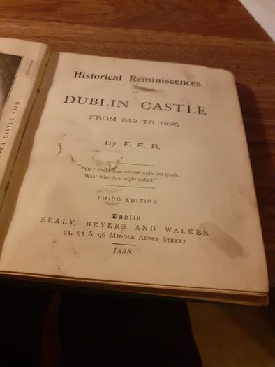 1898  dublin castle  book