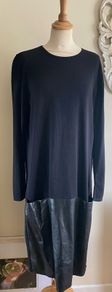 Annette Gortz Wool/ Leather Dress Size Large