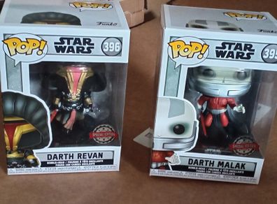 Darth Revan & Darth Malak Funko pops