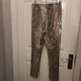 Snake Skin Look Leather trousers, NEXT, size S Image 6