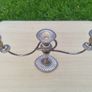 Silver-plated, three-armed candelabra Image 8