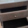 EZ Living Grey Fabric Bedside Lockers / Nightstands (Pair) Image 2