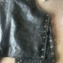 Men's Biker style leather waistcoat Image 7