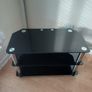 Tv Table /Unit  Black Glass Image 2