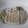Communion card, wooden openwork for First Holy Communion, Baptism or Wedding, woodenengraved Card Image 6